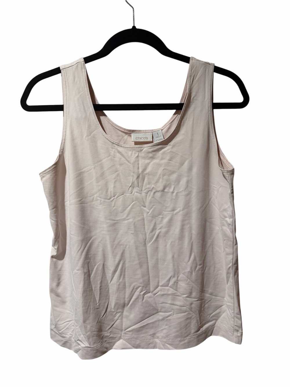 Chico's Women's Scoop Neck Tank Top - Light Blush| size 1